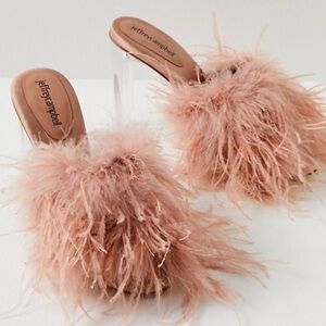 Free people Jeffrey Campbell daisy heel in light beige brown size 6.5